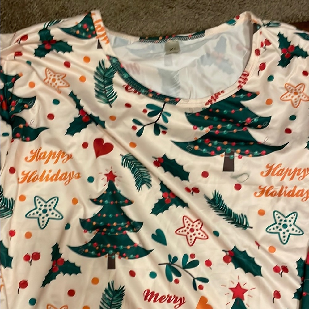 Christmas Themed dress/nightgown - Happy Holidays